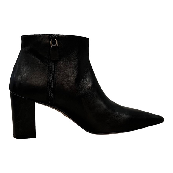 Stuart Weitzman Stuart 75 Pointed Toe Block Heel Ankle Bootie - Picture 7 of 15